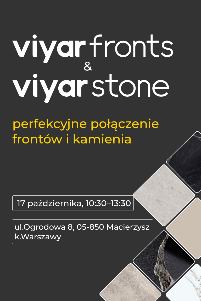 Viyar Fronts & Viyar Stone: perfekcyjne połączenie frontów i kamienia - Strona główna