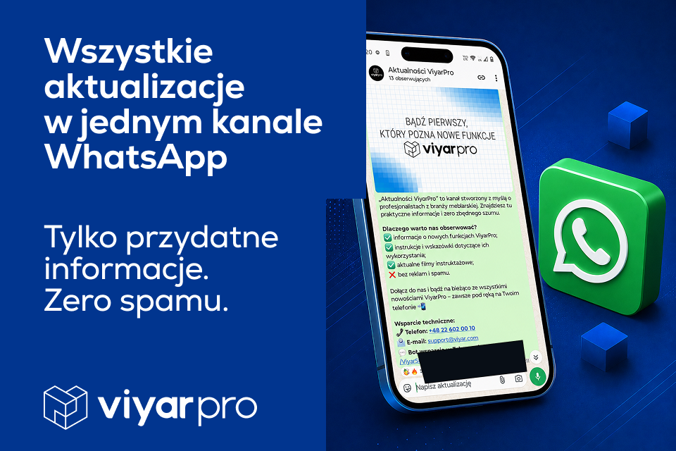 Dołącz do kanału WhatsApp „Aktualności ViyarPro” i bądź na bieżąco z nowościami