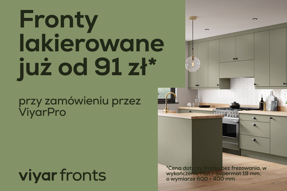 Fronty lakierowane ViyarFronts już od 91 zł
