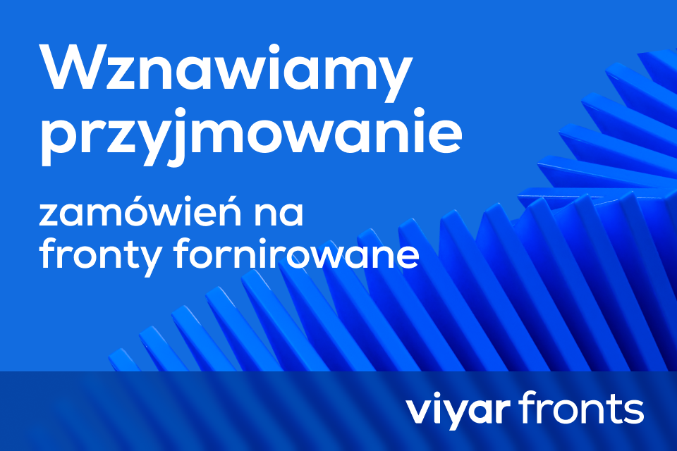 Wznawiamy przyjmowanie zamówień na fronty fornirowane