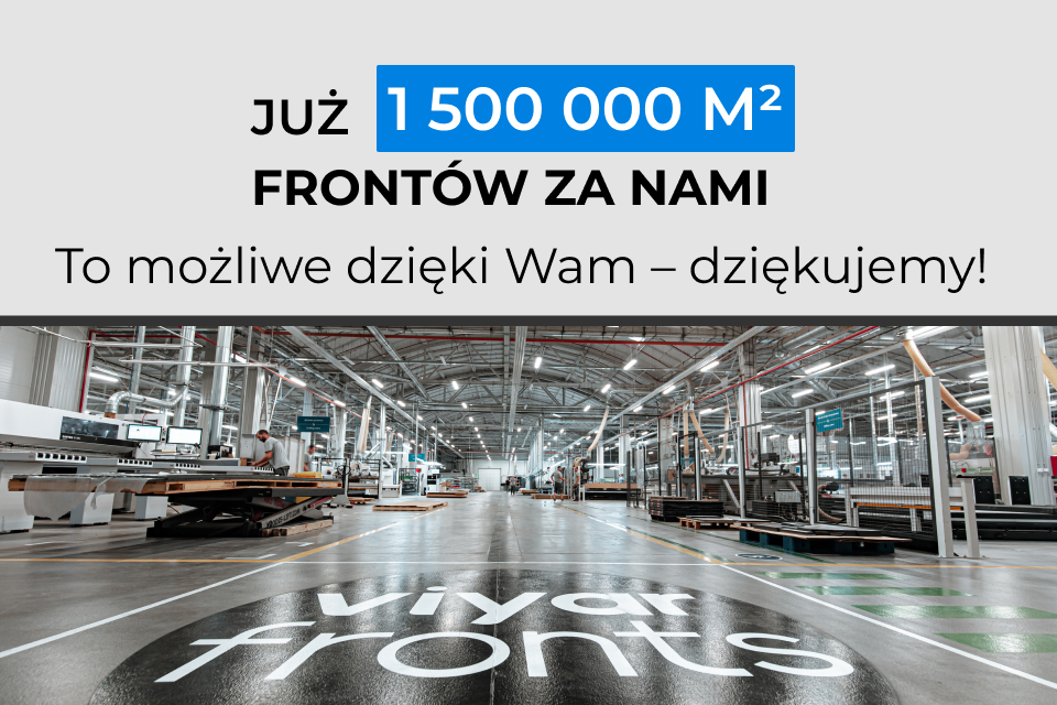 Świętujemy 1 500 000 m² gotowych frontów
