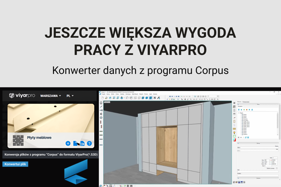 Nowość w ViyarPro – import danych z programu Corpus
