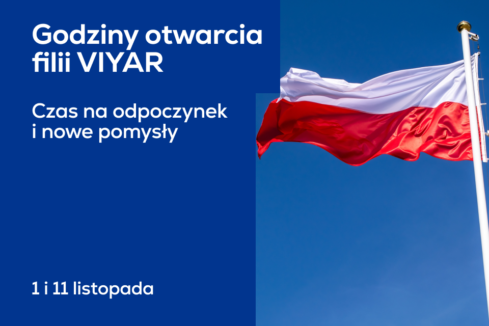 Godziny pracy filii VIYAR – 1 i 11 listopada