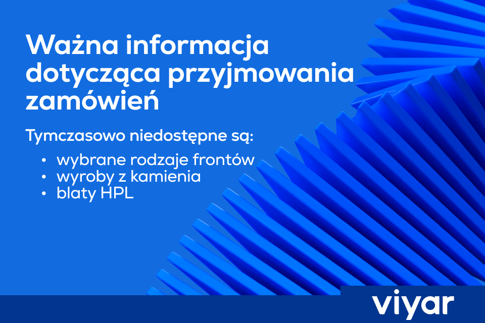 Ważna informacja dotycząca przyjmowania zamówień