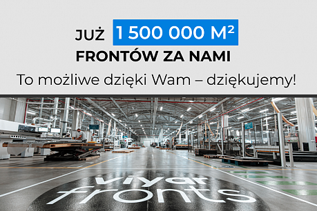 Świętujemy 1 500 000 m² gotowych frontów | Popularne aktualności