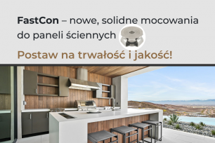 Nowość w ofercie – mocowania FastCon do paneli ściennych!