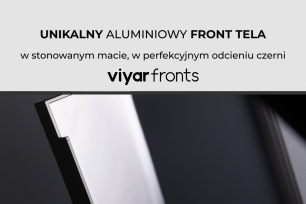 ViyarFronts prezentuje unikalny aluminiowy front Tela w matowej czerni