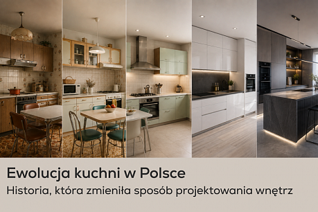 Jak powstała nowoczesna kuchnia? Historia projektowania kuchni w Polsce