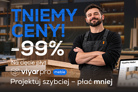 99% rabatu na usługę cięcia z ViyarPro Meble | Aktualne promocje