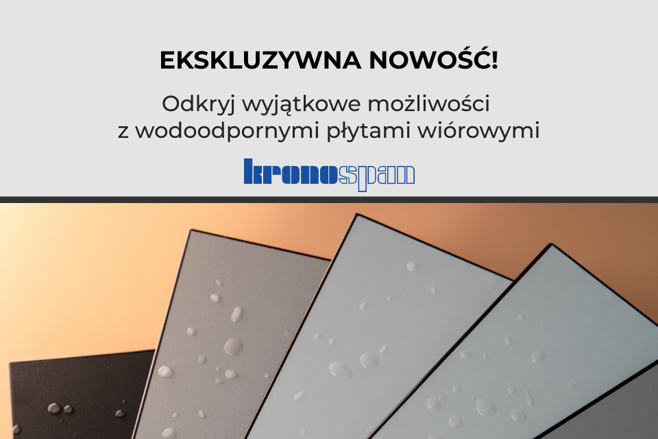 Wilgocioodporne płyty wiórowe Kronospan już dostępne w ofercie VIYAR!