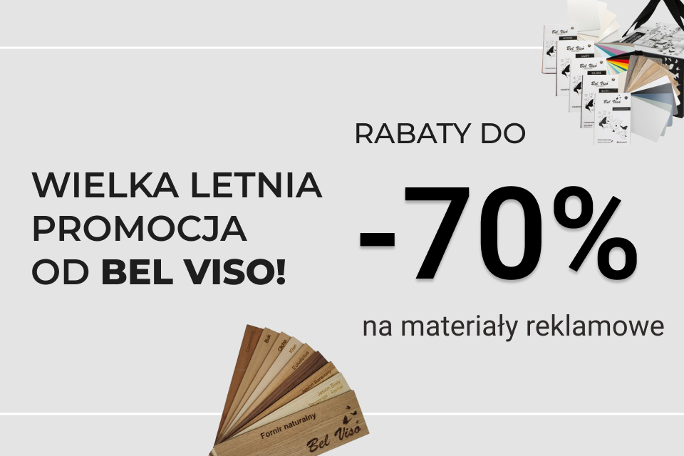 Wielka letnia promocja od Bel Viso na materiały reklamowe