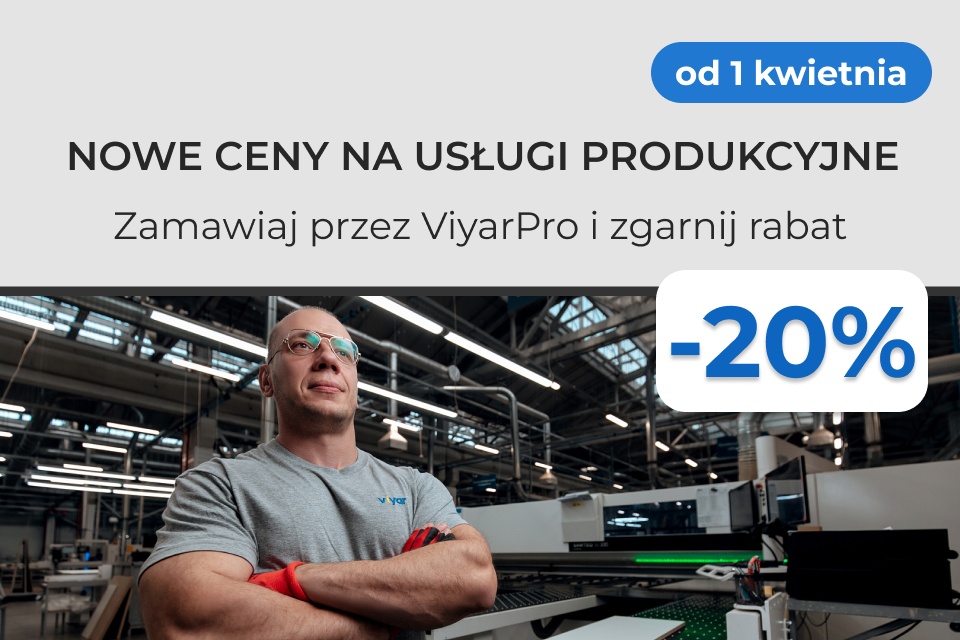 Zmiana polityki cenowej na usługi produkcyjne od 1 kwietnia