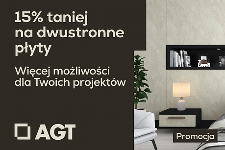 15% rabatu na dwustronne płyty AGT | Aktualne promocje