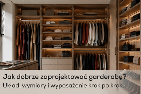 Jak zaprojektować garderobę? Najlepsze układy, wymiary i inspiracje