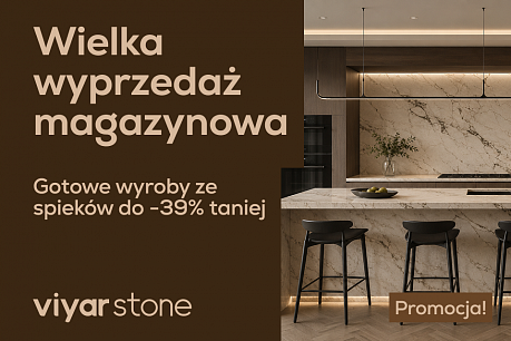 Wyprzedaż magazynowa ViyarStone: gotowe wyroby ze spieków Neolith z rabatem do -39% | Aktualne promocje