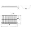 Ociekarka do naczyń z ramą 600mm chrom, od producenta - zdjecie №8 - small