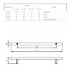 Uchwyt relingowy RE 1007/192 (DR 10/192 G8) monolit Ø 12 nikiel polerowany, zdjecie - zdjecie №4 - small