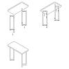 Podstawa do stołu typu VV bar, 400x242mm, h=1100mm, biały RAL 9003, zdjecie - zdjecie №4 - small