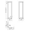 Podstawa do stołu typu VV bar, 400x242mm, h=1100mm, szary RAL 9006, cena - zdjecie №5 - small