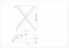 Podstawa do stołu typu X, 600x80mm, h=725mm, czarny RAL 9005, nie drogie - zdjecie №3 - small