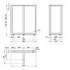 Podstawa do stołu typu T, 600x300mm, h=725mm, czarny RAL 9005, zdjecie - zdjecie №4 - small