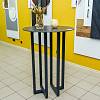 Podstawa do stołu typu T bar, 400x200mm, h=1100mm, szary RAL 9006, zdjecie - zdjecie №4 - small