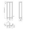 Podstawa do stołu typu T bar, 400x200mm, h=1100mm, szary RAL 9006, od producenta - zdjecie №8 - small
