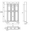 Taca na sztućce Wariant 400mm W=330 L=480 H=45 szary Ukraina, kupic - zdjecie №2 - small