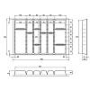 OrgaTray 590, L=470mm W=800mm, kolor antracytowy (9194914) Hettich, nie drogie - zdjecie №3 - small