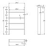 Wkład do szuflady OrgaTray 630 biały, metal, L=470mm Atira (9288443) Hettich, kupic - zdjecie №2 - small
