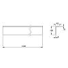 Wkład do szuflady OrgaTray 270 wkładka poprzeczna, buk, antracyt, 1200x100x43mm (9279203) Hettich, zdjecie - zdjecie №4 - small