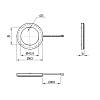 Lampa LED Orbit slim 12V, 1,5W, 6000K (światło zimne), plastik, czarny, zdjecie - zdjecie №4 - small