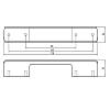 Uchwyt Ferro Fiori M 0280.96-160 chrom | czarna wstawka, zdjecie - zdjecie №4 - small