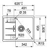 Zlewozmywak wbudowywany Fragranit + Centro CNG 611-62 Onyx Franke 114.0687.316, nie drogie - zdjecie №3 - small