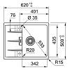 Zlewozmywak wbudowywany Fragranit + Centro CNG 611-62 Czarny mat Franke 114.0687.313, nie drogie - zdjecie №3 - small