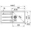 Zlewozmywak wbudowywany Fragranit + Centro CNG 611-100 XL Czarny mat Franke 114.0687.332, nie drogie - zdjecie №3 - small