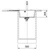 Zlewozmywak wbudowywany Fragranit + Centro CNG 611-78 TL ociekacz z lewej strony Onyx Franke 114.0633.143, nie drogie - zdjecie №3 - small