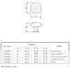 Gałka Ferro Fiori M 0090.01 złoto, zdjecie - zdjecie №4 - small