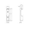 Mocowanie do drążka 30х15 Ferro Fiori M 11020.77, wiszący, aluminium, zdjecie - zdjecie №4 - small