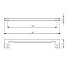 Uchwyt Ferro Fiori M 0030.256 chrom, nie drogie - zdjecie №3 - small
