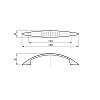 Uchwyt UN 8808/128-1 (DN 88/128 G6) aluminium, zdjecie - zdjecie №4 - small