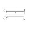 Uchwyt UN 9408/128-1 (DN 94 G6) aluminium, zdjecie - zdjecie №4 - small