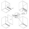 Profil GOLA do modułu górnego Ferro Fiori z rowkiem na LED, L=4100mm, type L, czarny szczotkowany, zdjecie - zdjecie №4 - small