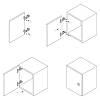 Prowadnik krzyżakowy pod zawias z cichym domykiem 3D Muller profi line H=0mm, zamowienie - zdjecie №6 - small