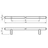 Uchwyt relingowy RE 1004/96 (DR 10/96 G2) monolit Ø 10 chrom (analog), zdjecie - zdjecie №4 - small
