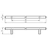 Uchwyt relingowy RE 1006/160 (DR 10/160 G5) monolit Ø 10 nikiel (analog), zdjecie - zdjecie №4 - small
