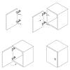 Prowadnik krzyżakowy do zawias z cichym domykiem 3D Muller profi line H=4mm, zamowienie - zdjecie №6 - small