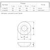 Gałka Ferro Fiori M 0032.032 czarna, zdjecie - zdjecie №4 - small