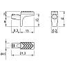 Podpórka do półki Safe do półek szklanych D=5mm metal + plastik Permo, zamowienie - zdjecie №6 - small