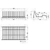 Komplet ociekarkek do naczyń bez ramy (bez tacki) 500 mm VIBO, zdjecie - zdjecie №4 - small